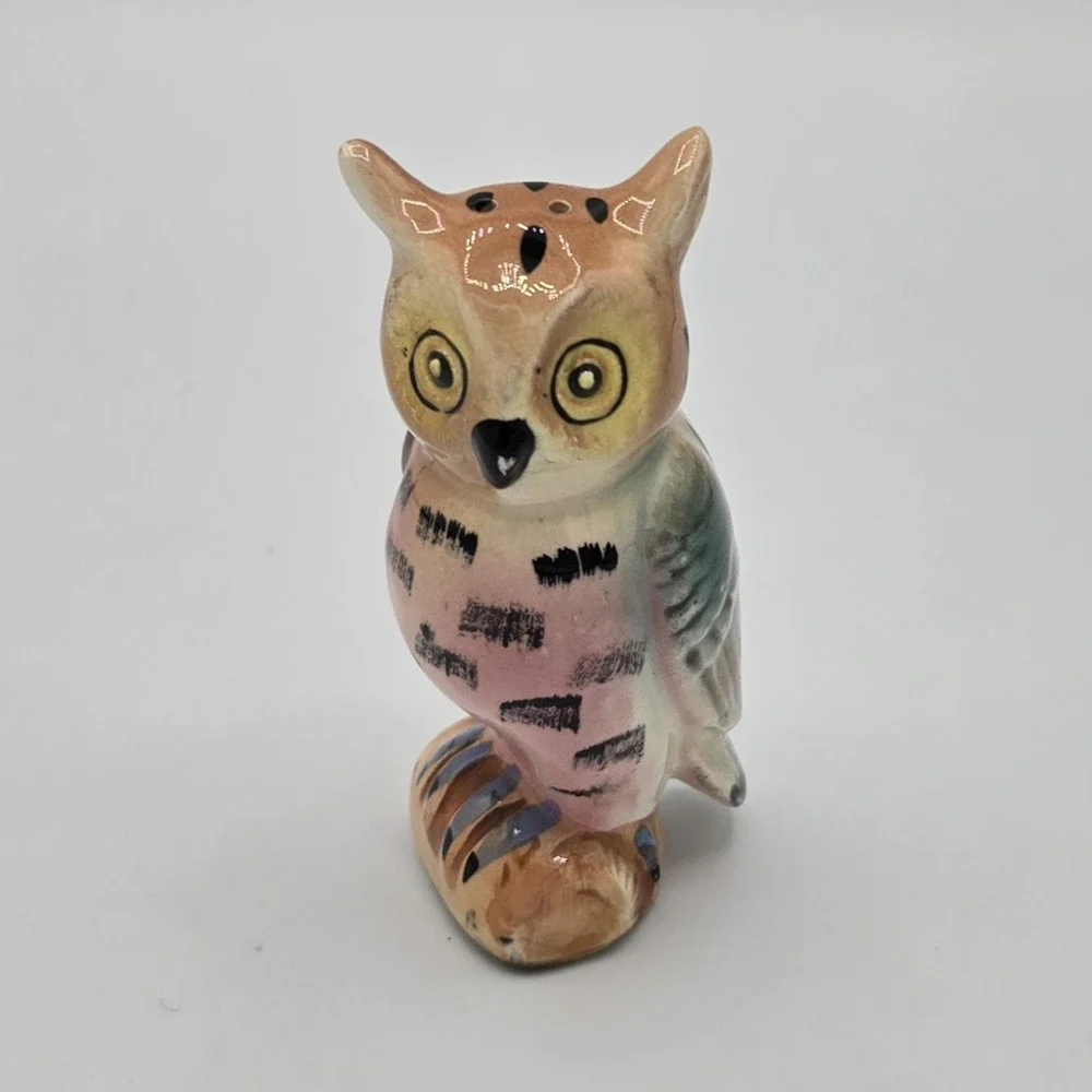 Vintage‎ owl salt shaker ceramic